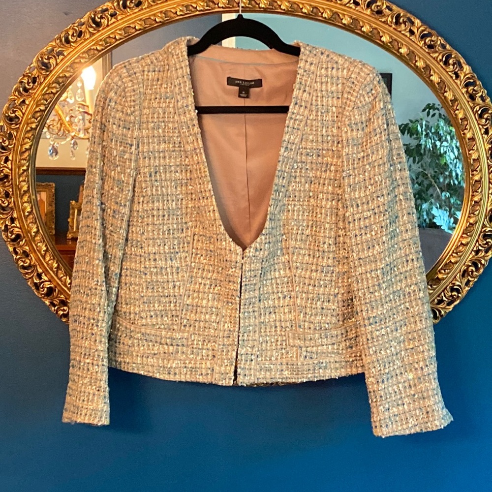 Ann Taylor tweed blazer